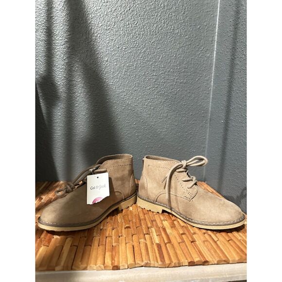 NEW Cat & Jack Hadrian Chukka Lace Up Boy Booties Size 13 - Picture 9 of 10